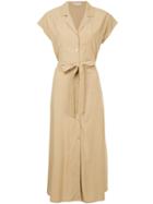 Guild Prime Belted Midi Shirt Dress - Nude & Neutrals