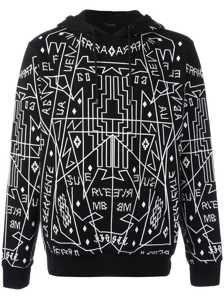Marcelo Burlon County Of Milan 'salomon' Hoodie, Men's, Size: Small, Black, Cotton
