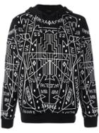 Marcelo Burlon County Of Milan 'salomon' Hoodie, Men's, Size: Small, Black, Cotton