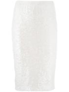 P.a.r.o.s.h. - Sequin Pencil Skirt - Women - Polyamide/spandex/elastane - M, Grey, Polyamide/spandex/elastane