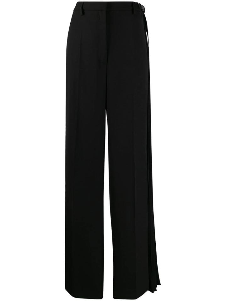 Prada Pleated Detail Tailored Trousers - Black