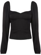 Reformation Fitted Blouse - Black