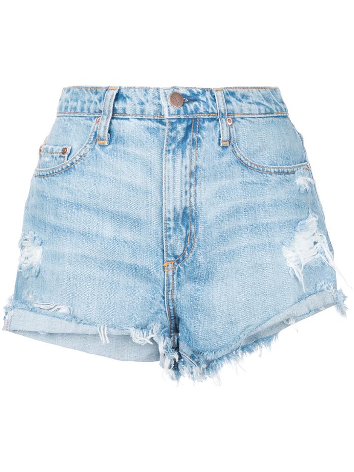 Nobody Denim Skyline Short Fray Divinity - Blue