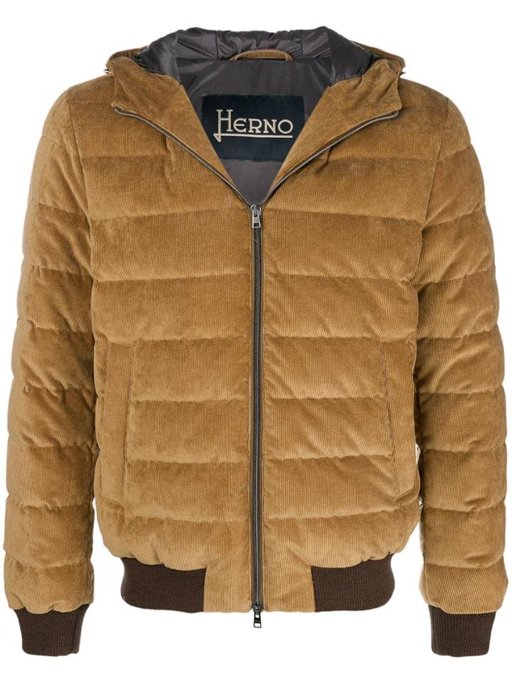 Herno Hooded Padded Jacket - Nude & Neutrals