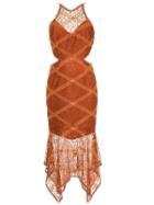 Manning Cartell Embroidered Asymmetric Dress - Brown