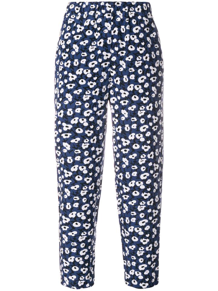 Marni Sofia Print Trousers - Blue