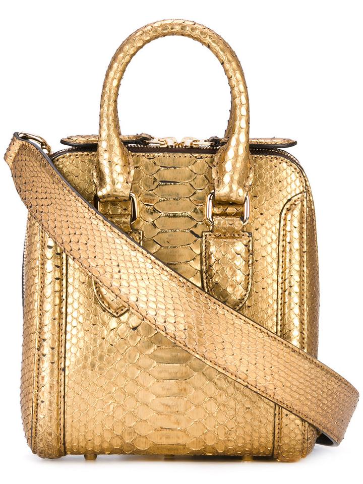 Mini Heroine Tote - Women - Leather - One Size, Grey, Leather, Alexander Mcqueen