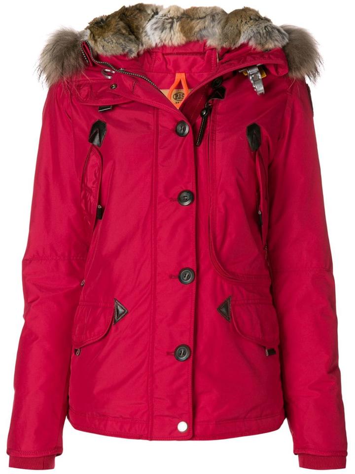 Parajumpers Doris Feather Down Parka Coat - Red