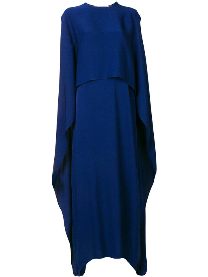 Stella Mccartney Long Cape Dress - Blue