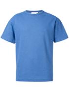 Sunspel Raschel Knit T-shirt, Men's, Size: Large, Blue, Cotton