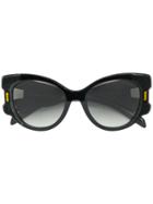 Prada Eyewear Velvet Oversized Sunglasses - Black
