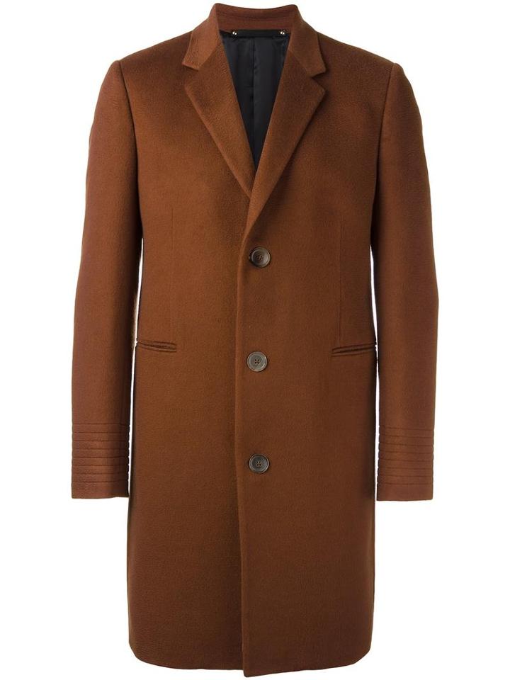 Paul Smith 'a Coat To Travel In' Overcoat, Men's, Size: 46, Brown, Cashmere/cupro