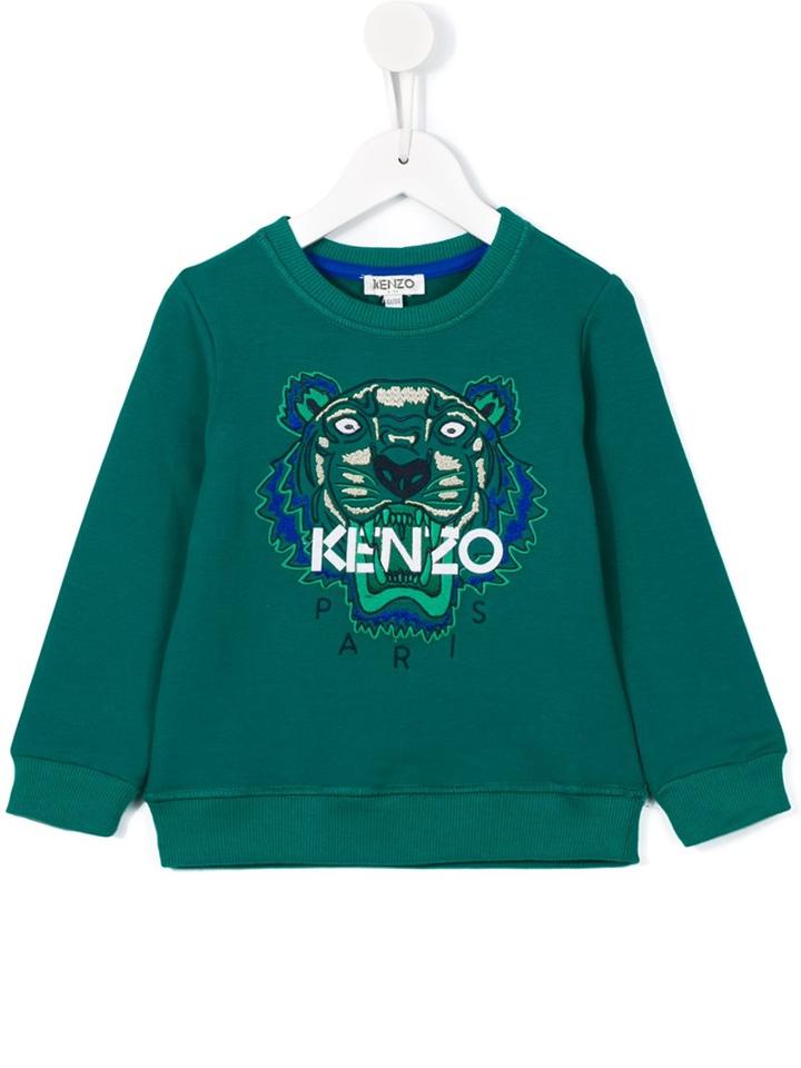 Kenzo Kids 'tiger' Sweatshirt, Boy's, Size: 8 Yrs, Green