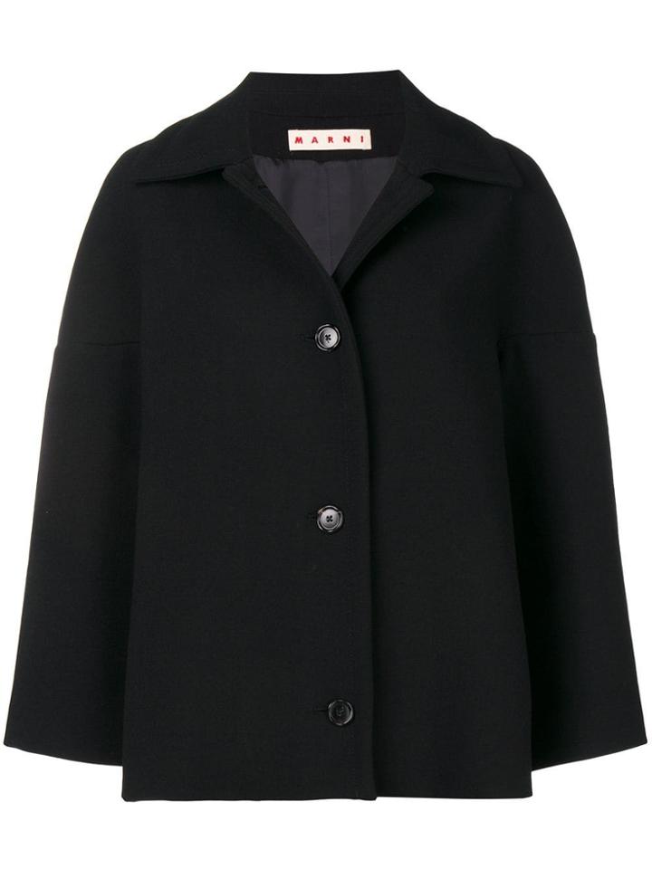 Marni Oversized Button Jacket - Black
