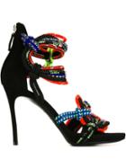 Dsquared2 Ariel Sandals, Women's, Size: 40, Black, Leather/cotton