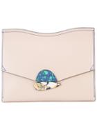 Proenza Schouler Envelope Clutch Bag, Women's, Pink/purple, Leather