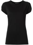 Gloria Coelho - Panelled Blouse - Women - Viscose - Gg, Black, Viscose