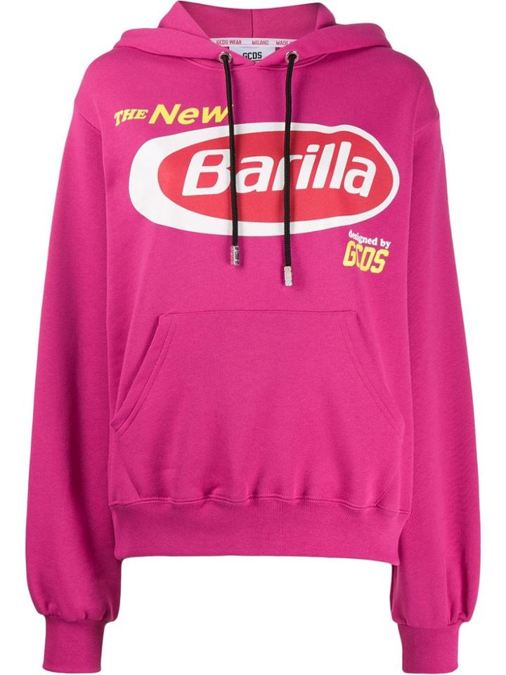 Gcds Graphic Print Hoodie - Pink