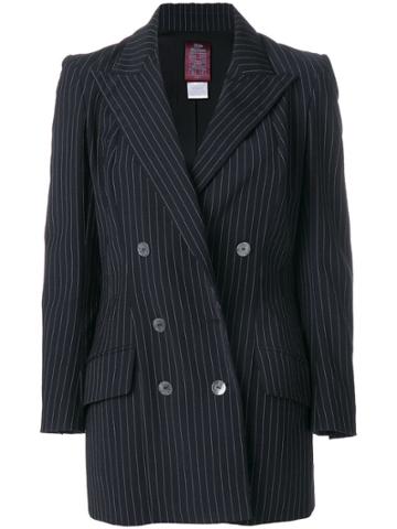 John Galliano Pre-owned Pinstripe Jacket - Black