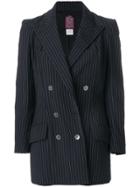 John Galliano Pre-owned Pinstripe Jacket - Black