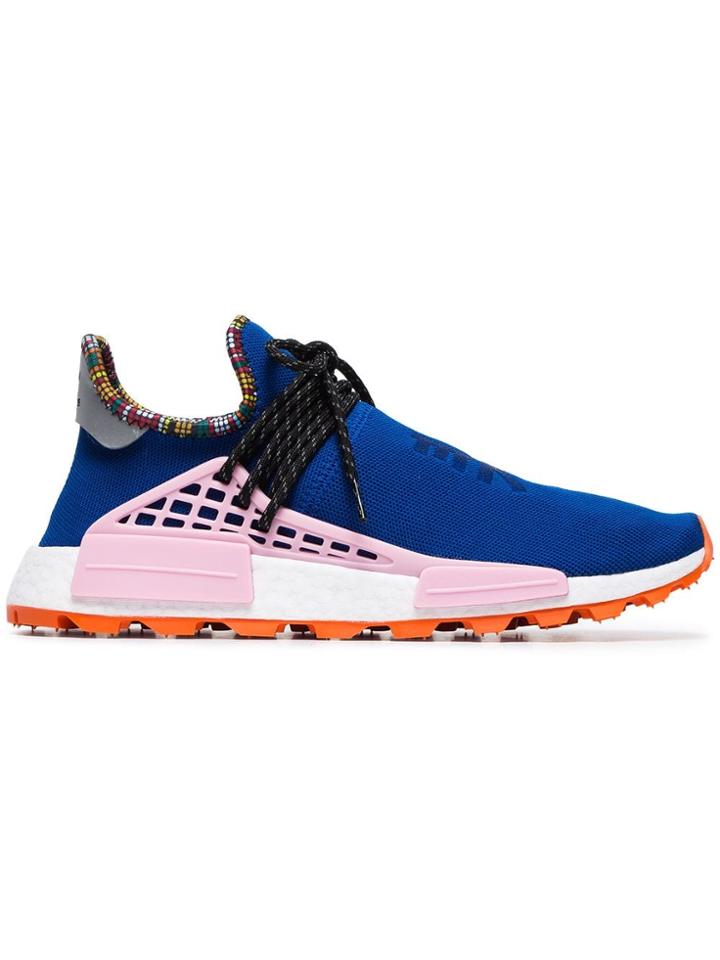 Adidas X Pharrell Williams Blue Human Body Nmd Sneakers
