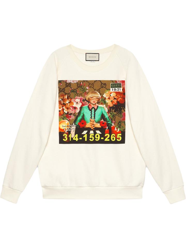 Gucci Ignasi Monreal Print Sweatshirt - White