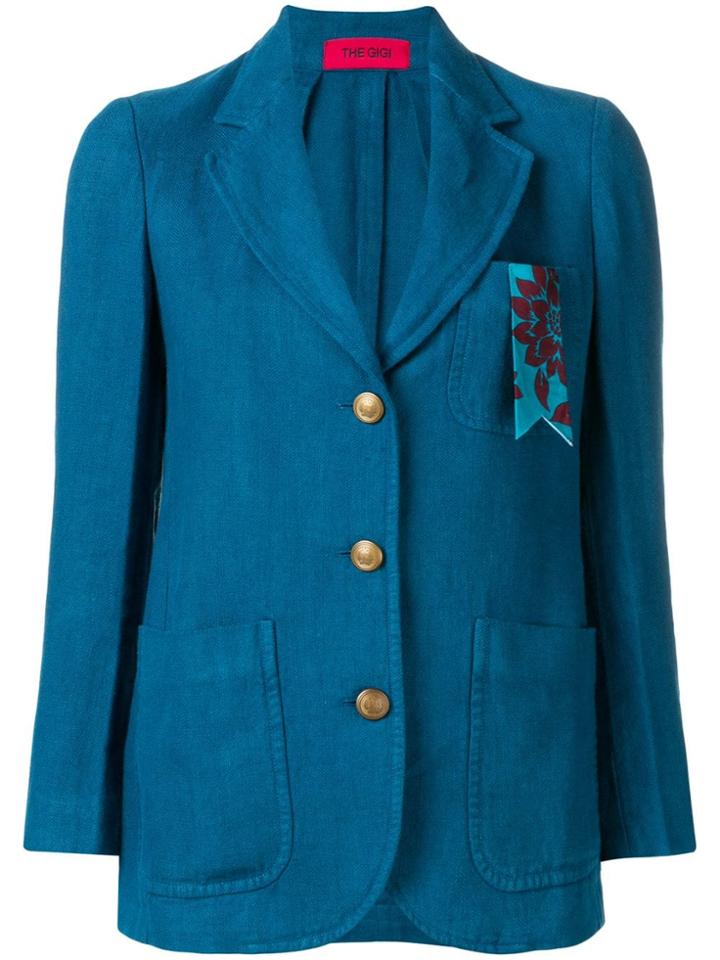 The Gigi Fitted Jacket - Blue