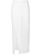 Rick Owens Lilies Slim-fit Jersey Skirt - White