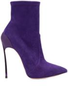 Casadei High Heel Sock Boots - Purple