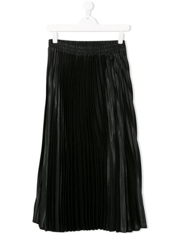 John Richmond Kids Asymmetric Pleated Skirt - Black