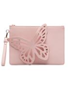 Sophia Webster Pink Flossy Butterfly Clutch Bag