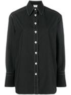 Chanel Vintage Contrast-stitch Shirt - Black