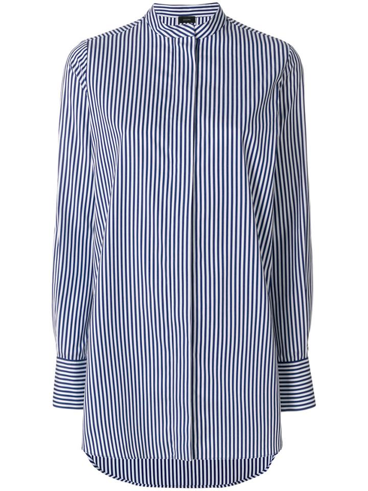 Joseph Long Striped Shirt - Blue