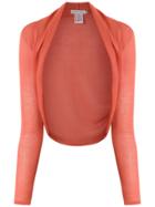 Mara Mac Open Front Cropped Cardigan - Orange
