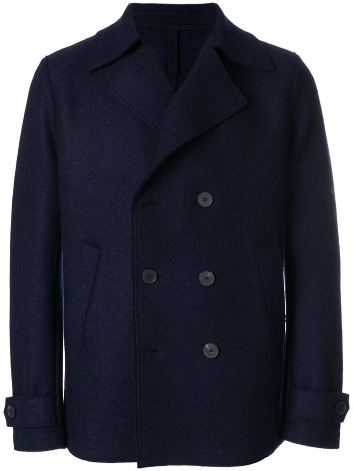 Harris Wharf London Double Breasted Jacket - Blue