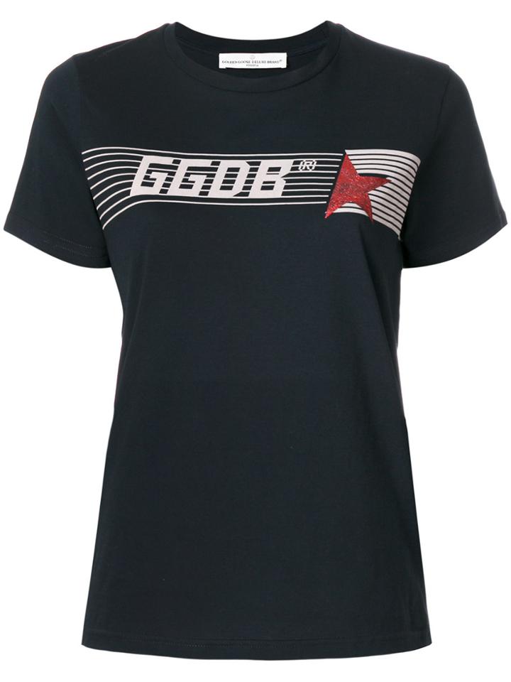 Golden Goose Deluxe Brand Logo Patch T-shirt - Black