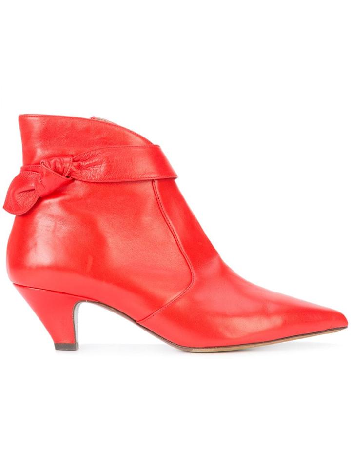 Tabitha Simmons Ankle Boots - Red