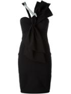 Moschino Wrench Strap Cocktail Dress, Women's, Size: 38, Black, Polyamide/polyester/spandex/elastane/triacetate