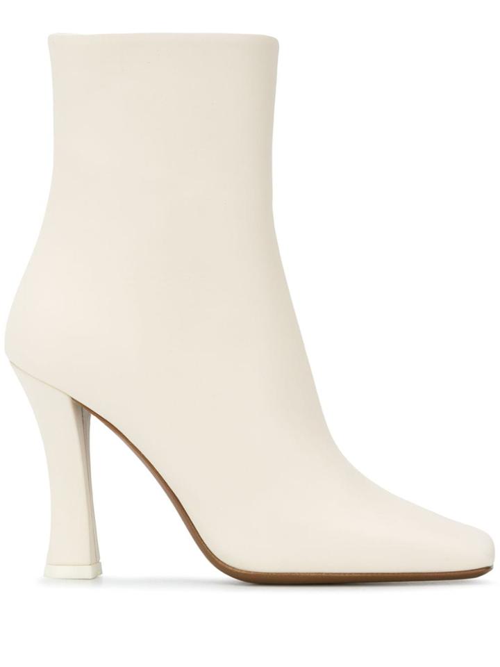 Neous Square Toed Boots - White