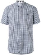 Burberry - Checked Shortsleeved Shirt - Men - Cotton - S, White, Cotton