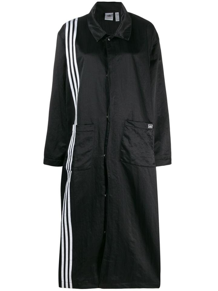 Adidas Stripe Trim Coat - Black