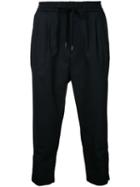 Monkey Time - Zipped Hem Cropped Trousers - Men - Polyester/wool - S, Black, Polyester/wool
