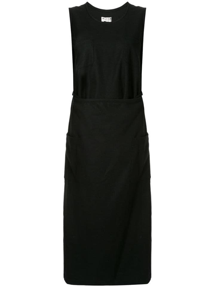 Comme Des Garçons Pre-owned Midi Wrap Dress - Black