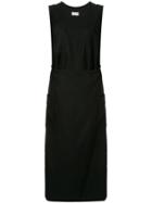 Comme Des Garçons Pre-owned Midi Wrap Dress - Black