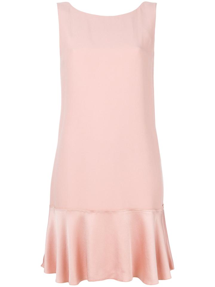Theory Peplum Hem Mini Dress - Pink & Purple