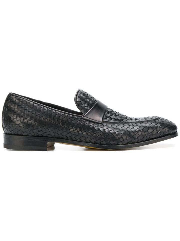 Dell'oglio Woven Loafers - Black