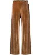 Max Mara Cropped Wide-leg Trousers - Brown
