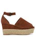 Nk Wedge Espadrilles - Brown