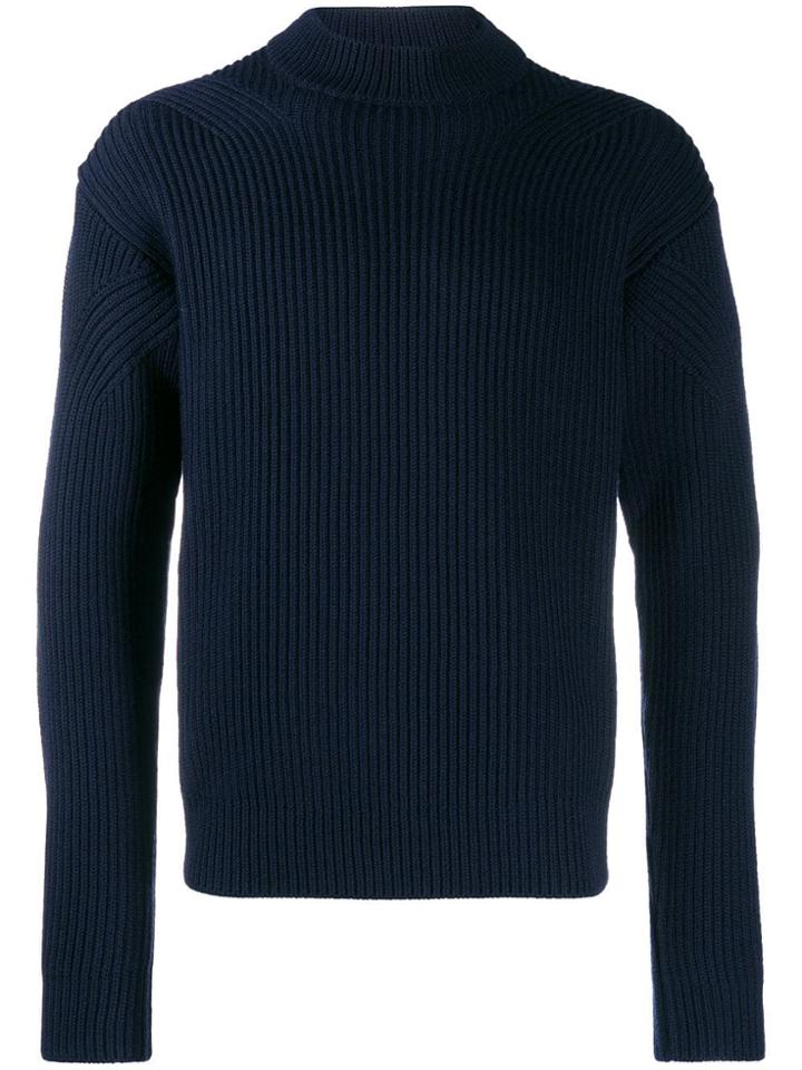 Prada Ribbed Jumper - Blue