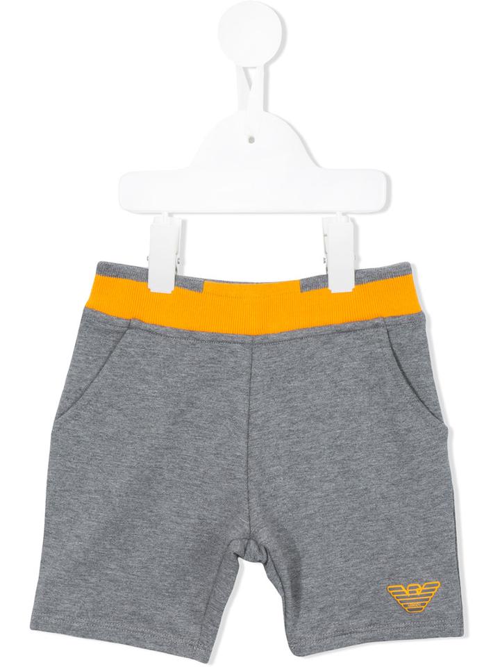 Armani Junior Logo Shorts, Toddler Boy's, Size: 18 Mth, Grey